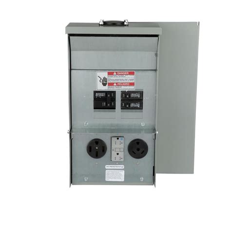 electrical temporary panel box|Eaton 50 Amp Overhead Only Temporary Power Panel.